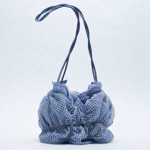 ZARA GINGHAM ORGANZA BAG